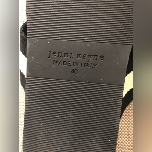 EUC Jenni Kayne Black Stripe Crossover Sandal US 10 IT 40 (Retail $475 CAD) - Picture 8 of 9